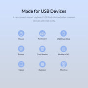ORICO BT2U3-16AB-GY-BP 16 Ports USB 3.0 HUB with Individual Switches(EU Plug)