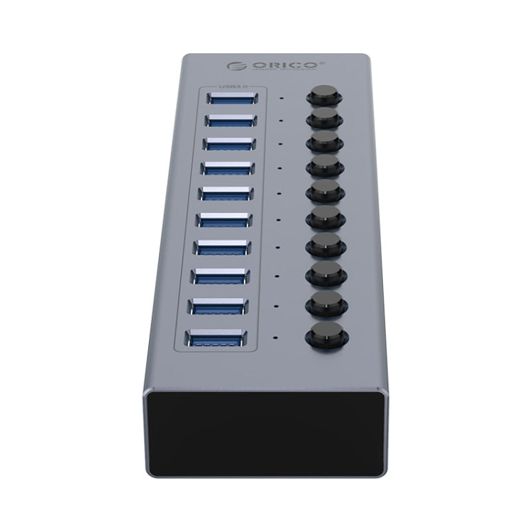 ORICO BT2U3-10AB-GY-BP 10 Ports USB 3.0 HUB with Individual Switches(EU Plug)