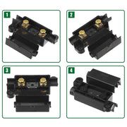 6 in 1 For Dual Battery Systems ANS Car Fuse Holder Fuse Box Kit, Current:60A