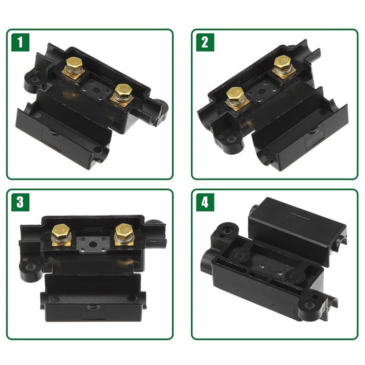 6 in 1 For Dual Battery Systems ANS Car Fuse Holder Fuse Box Kit, Current:120A