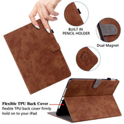 For Lenovo Tab P12 Tiger Pattern Flip Leather Tablet Case(Brown)