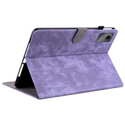 For Lenovo Tab M11/Xiaoxin Pad 11 2024 Tiger Pattern Flip Leather Tablet Case(Purple)