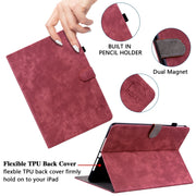 For Lenovo Tab M11/Xiaoxin Pad 11 2024 Tiger Pattern Flip Leather Tablet Case(Red)