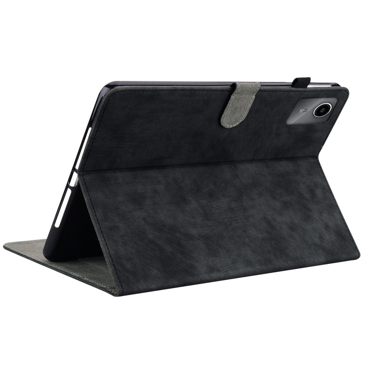 For Lenovo Tab M11/Xiaoxin Pad 11 2024 Tiger Pattern Flip Leather Tablet Case(Black)