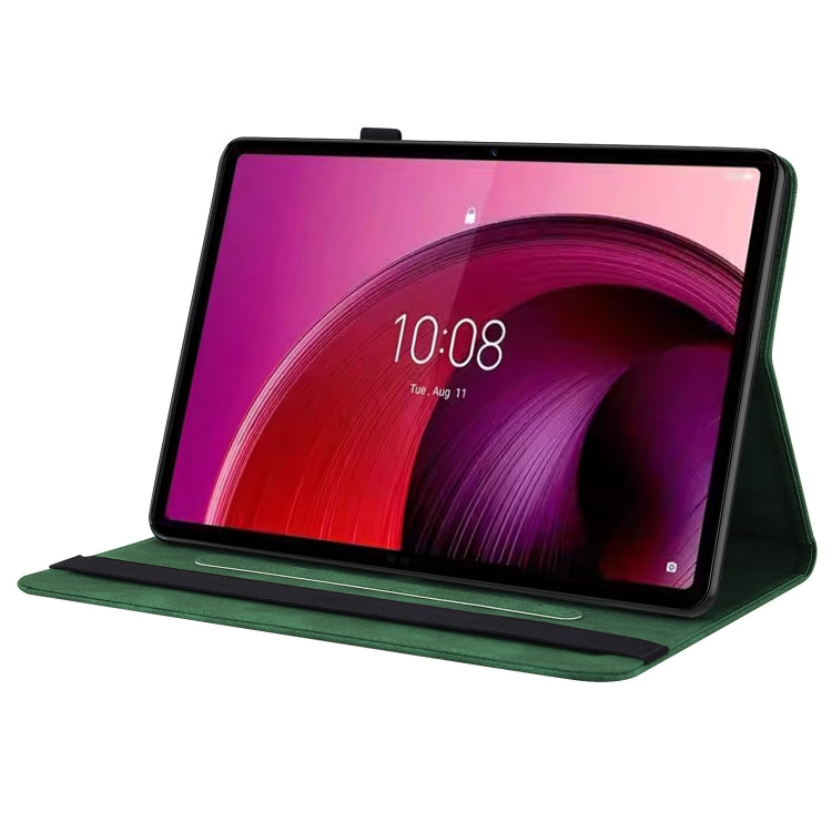 For Lenovo Tab M10 5G 10.6 inch Butterfly Flower Embossed Leather Tablet Case(Green) - free shipping - PMC TechLife - Order now!