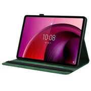 For Lenovo Tab M10 5G 10.6 inch Butterfly Flower Embossed Leather Tablet Case(Green)