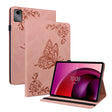 For Lenovo Tab M11/Xiaoxin Pad 11 2024 Butterfly Flower Embossed Leather Tablet Case(Rose Gold) - Lenovo by PMC Jewellery | Online Shopping South Africa | PMC Jewellery | Buy Now Pay Later Mobicred