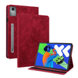 For Lenovo Tab P12 Pro 12.7 2025 Butterfly Flower Embossed Leather Tablet Case(Red) - Lenovo by PMC TechLife | Online Shopping South Africa | PMC TechLife | Buy Now Pay Later Mobicred