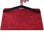 For Lenovo Tab P12 Pro 12.7 2025 Butterfly Flower Embossed Leather Tablet Case(Red)