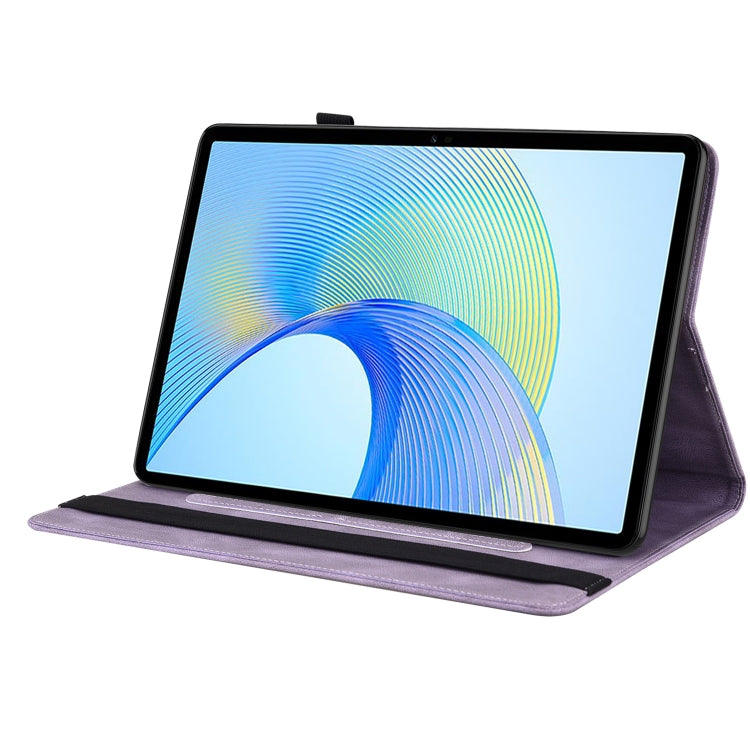 For Honor Pad X8 Pro/X9 Butterfly Flower Embossed Leather Tablet Case(Purple) - Honor by PMC TechLife | Online Shopping South Africa | PMC TechLife | Buy Now Pay Later Mobicred