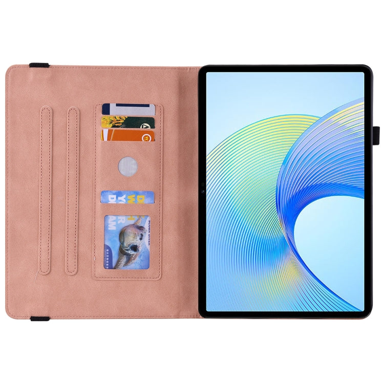For Honor Pad X8 Pro/X9 Butterfly Flower Embossed Leather Tablet Case(Rose Gold) - Honor by PMC TechLife | Online Shopping South Africa | PMC TechLife | Buy Now Pay Later Mobicred