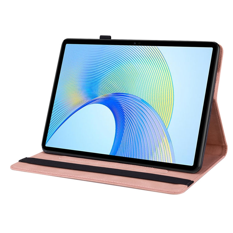 For Honor Pad X8 Pro/X9 Butterfly Flower Embossed Leather Tablet Case(Rose Gold) - Honor by PMC TechLife | Online Shopping South Africa | PMC TechLife | Buy Now Pay Later Mobicred