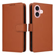 For iPhone 16 BETOPNICE BN-005 2 in 1 Detachable Imitate Genuine Leather Phone Case(Brown) - iPhone 16 Cases by BETOPNICE | Online Shopping South Africa | PMC TechLife | Buy Now Pay Later Mobicred
