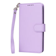 For iPhone 16 Plus BETOPNICE BN-005 2 in 1 Detachable Imitate Genuine Leather Phone Case(Light Purple)