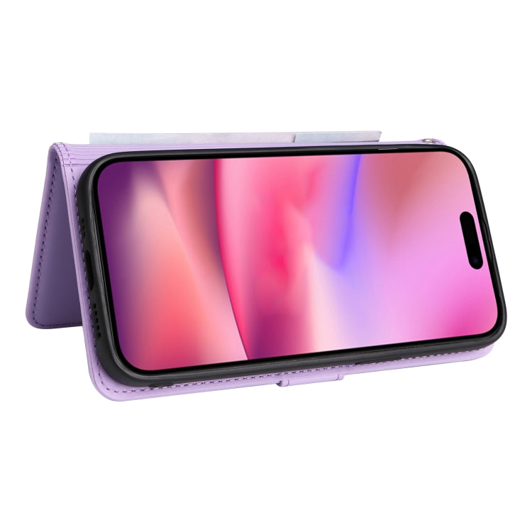 For iPhone 16 Plus BETOPNICE BN-005 2 in 1 Detachable Imitate Genuine Leather Phone Case(Light Purple)