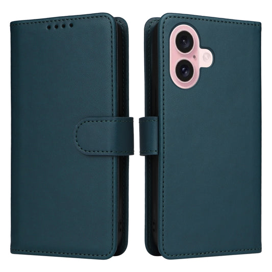 For iPhone 16 Plus BETOPNICE BN-005 2 in 1 Detachable Imitate Genuine Leather Phone Case(Blue) - iPhone 16 Plus Cases by BETOPNICE | Online Shopping South Africa | PMC Jewellery | Buy Now Pay Later Mobicred