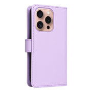 For iPhone 16 Pro BETOPNICE BN-005 2 in 1 Detachable Imitate Genuine Leather Phone Case(Light Purple)