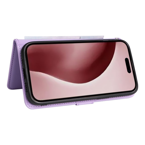 For iPhone 16 Pro BETOPNICE BN-005 2 in 1 Detachable Imitate Genuine Leather Phone Case(Light Purple)
