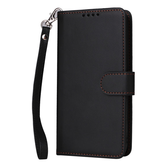 For iPhone 16 Pro BETOPNICE BN-005 2 in 1 Detachable Imitate Genuine Leather Phone Case(Black)