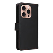 For iPhone 16 Pro BETOPNICE BN-005 2 in 1 Detachable Imitate Genuine Leather Phone Case(Black)