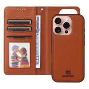 For iPhone 16 Pro BETOPNICE BN-005 2 in 1 Detachable Imitate Genuine Leather Phone Case(Brown)