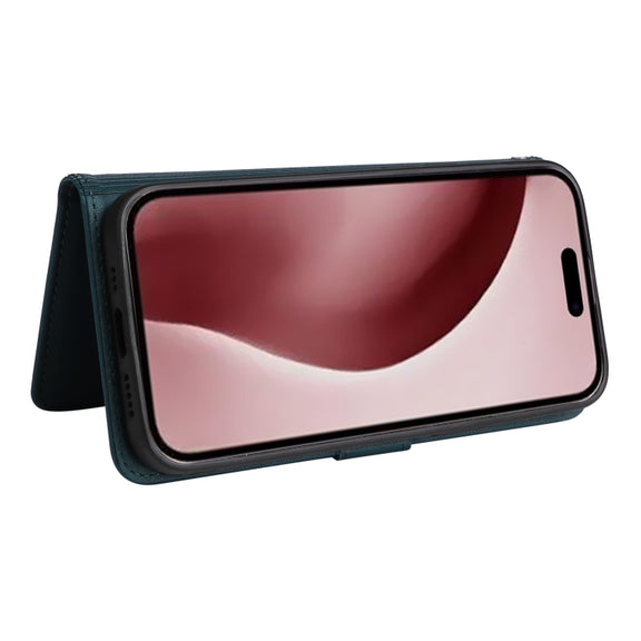 For iPhone 16 Pro BETOPNICE BN-005 2 in 1 Detachable Imitate Genuine Leather Phone Case(Blue)