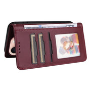 For iPhone 16 Pro Max BETOPNICE BN-005 2 in 1 Detachable Imitate Genuine Leather Phone Case(Wine Red)