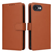 For iPhone 16e BETOPNICE BN-005 2 in 1 Detachable Imitate Genuine Leather Phone Case(Brown)