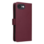 For iPhone 16e BETOPNICE BN-005 2 in 1 Detachable Imitate Genuine Leather Phone Case(Wine Red)