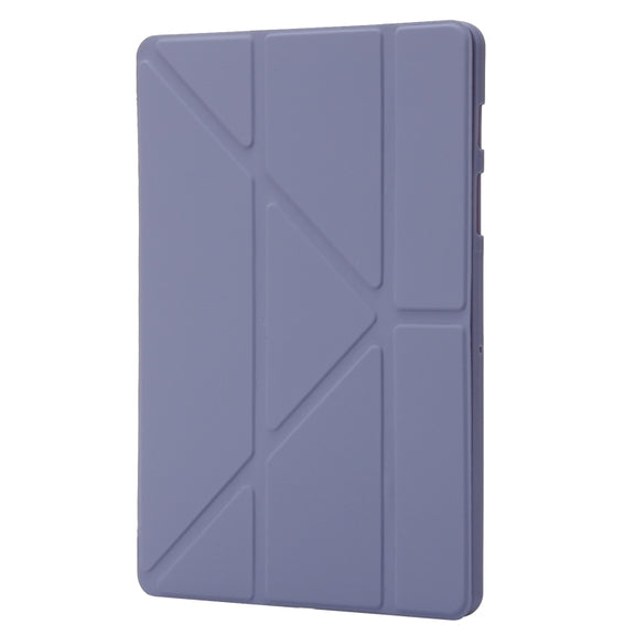 For Samsung Galaxy Tab S10+ / S9+ Deformation Silicone Leather Tablet Case(Lavender)