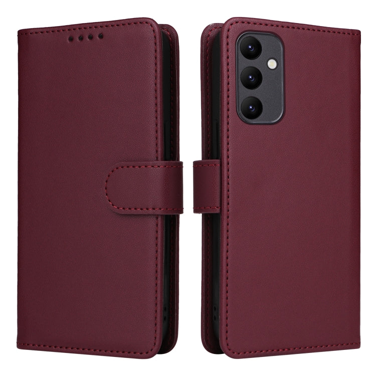 For Samsung Galaxy A25 5G BETOPNICE BN-005 2 in 1 Detachable Imitate Genuine Leather Phone Case(Wine Red) - Galaxy Phone Cases by BETOPNICE | Online Shopping South Africa | PMC TechLife