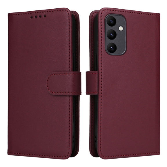 For Samsung Galaxy A25 5G BETOPNICE BN-005 2 in 1 Detachable Imitate Genuine Leather Phone Case(Wine Red)