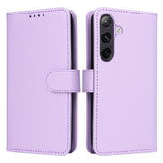 For Samsung Galaxy S24 5G BETOPNICE BN-005 2 in 1 Detachable Imitate Genuine Leather Phone Case(Light Purple)