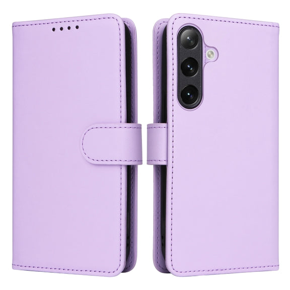 For Samsung Galaxy S24 5G BETOPNICE BN-005 2 in 1 Detachable Imitate Genuine Leather Phone Case(Light Purple)