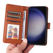 For Samsung Galaxy S24 5G BETOPNICE BN-005 2 in 1 Detachable Imitate Genuine Leather Phone Case(Brown)