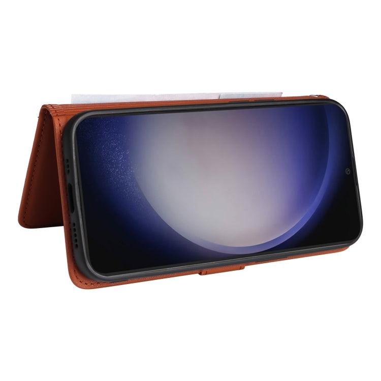 For Samsung Galaxy S24 5G BETOPNICE BN-005 2 in 1 Detachable Imitate Genuine Leather Phone Case(Brown)
