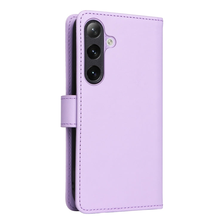 For Samsung Galaxy S24+ 5G BETOPNICE BN-005 2 in 1 Detachable Imitate Genuine Leather Phone Case(Light Purple)