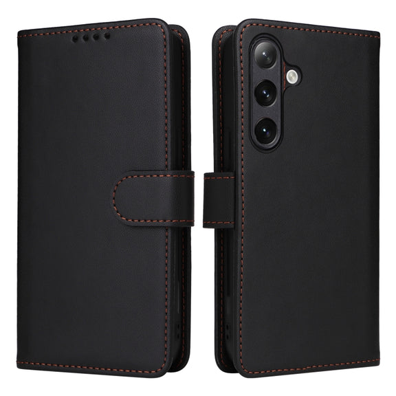 For Samsung Galaxy S24+ 5G BETOPNICE BN-005 2 in 1 Detachable Imitate Genuine Leather Phone Case(Black)