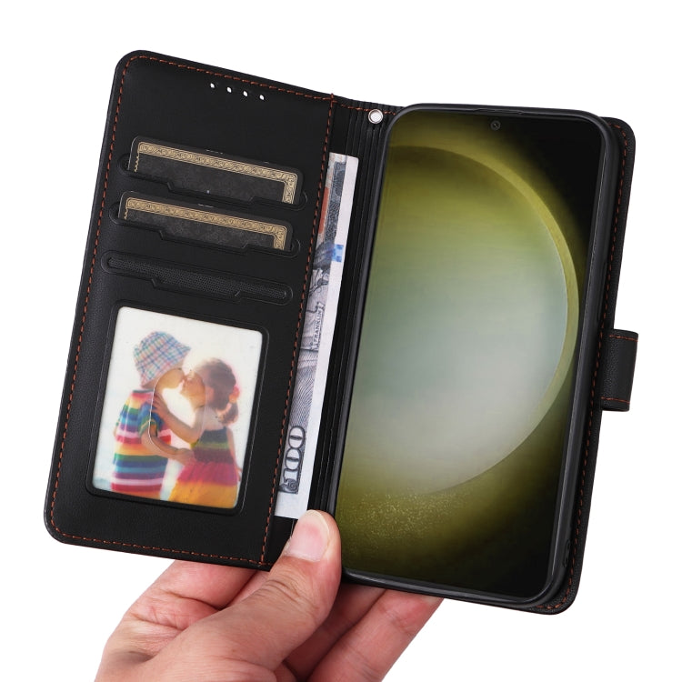 For Samsung Galaxy S24+ 5G BETOPNICE BN-005 2 in 1 Detachable Imitate Genuine Leather Phone Case(Black)