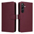 For Samsung Galaxy S24+ 5G BETOPNICE BN-005 2 in 1 Detachable Imitate Genuine Leather Phone Case(Wine Red) - Galaxy S24+ 5G Cases by BETOPNICE | Online Shopping South Africa | PMC Jewellery | Buy Now Pay Later Mobicred