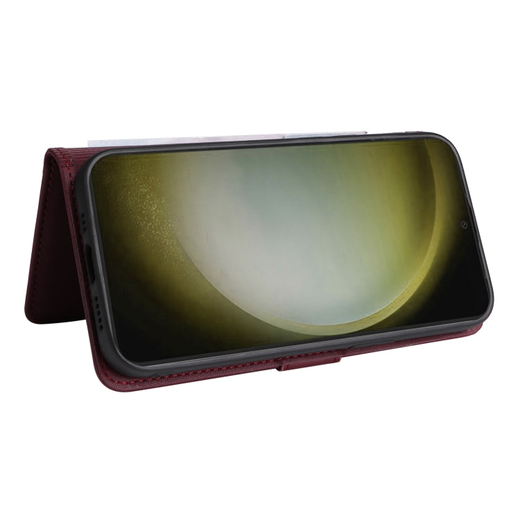 For Samsung Galaxy S24+ 5G BETOPNICE BN-005 2 in 1 Detachable Imitate Genuine Leather Phone Case(Wine Red)