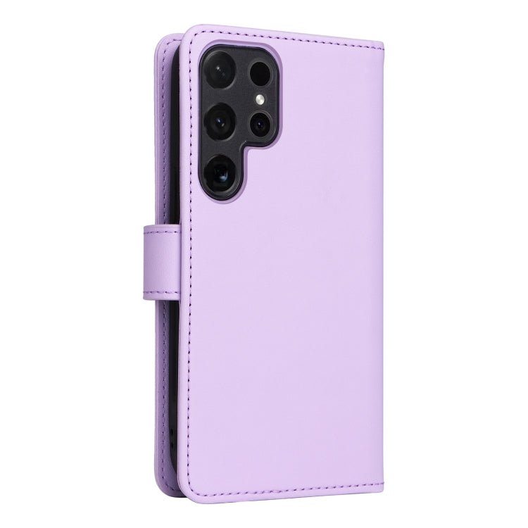 For Samsung Galaxy S24 Ultra 5G BETOPNICE BN-005 2 in 1 Detachable Imitate Genuine Leather Phone Case(Light Purple)