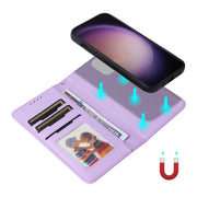 For Samsung Galaxy S24 Ultra 5G BETOPNICE BN-005 2 in 1 Detachable Imitate Genuine Leather Phone Case(Light Purple)