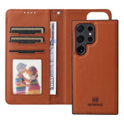 For Samsung Galaxy S24 Ultra 5G BETOPNICE BN-005 2 in 1 Detachable Imitate Genuine Leather Phone Case(Brown)