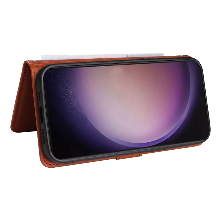 For Samsung Galaxy S24 Ultra 5G BETOPNICE BN-005 2 in 1 Detachable Imitate Genuine Leather Phone Case(Brown)