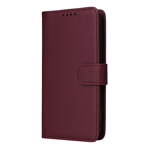 For Samsung Galaxy S24 Ultra 5G BETOPNICE BN-005 2 in 1 Detachable Imitate Genuine Leather Phone Case(Wine Red)