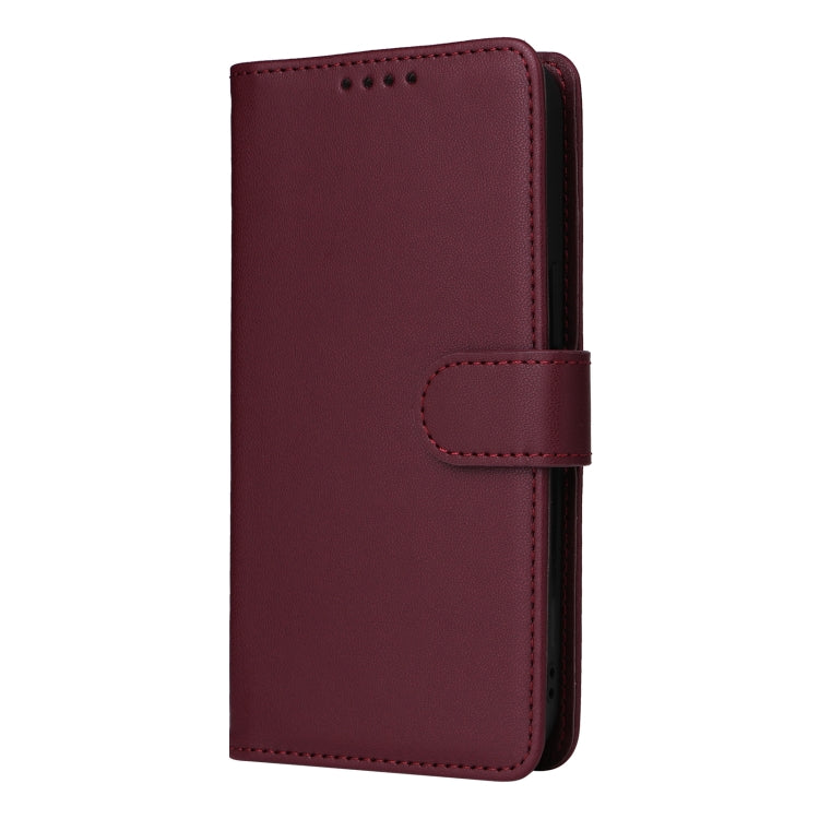 For Samsung Galaxy S24 Ultra 5G BETOPNICE BN-005 2 in 1 Detachable Imitate Genuine Leather Phone Case(Wine Red)