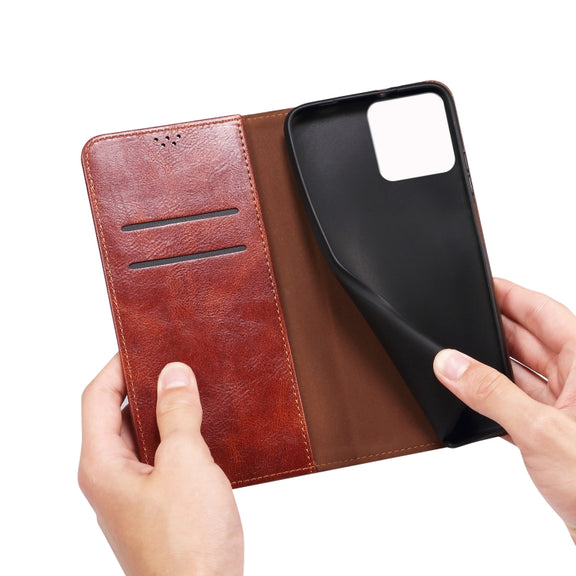 For Xiaomi Redmi K70/K70 Pro Oil Wax Crazy Horse Texture Leather Phone Case(Brown)