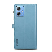 For Motorola Moto G54 Power 5G ESEBLE Star Series Lanyard Zipper Wallet RFID Leather Case(Blue)