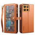 For Motorola Moto G15 ESEBLE Star Series Lanyard Zipper Wallet RFID Leather Case(Brown) - Motorola Cases by ESEBLE | Online Shopping South Africa | PMC TechLife | Buy Now Pay Later Mobicred